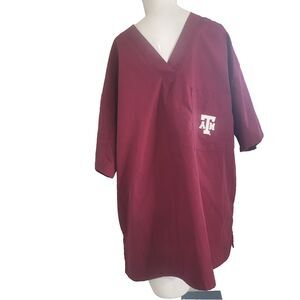 Adar Uniforms XL scrub top Texas A&M University Aggies College medical nurse